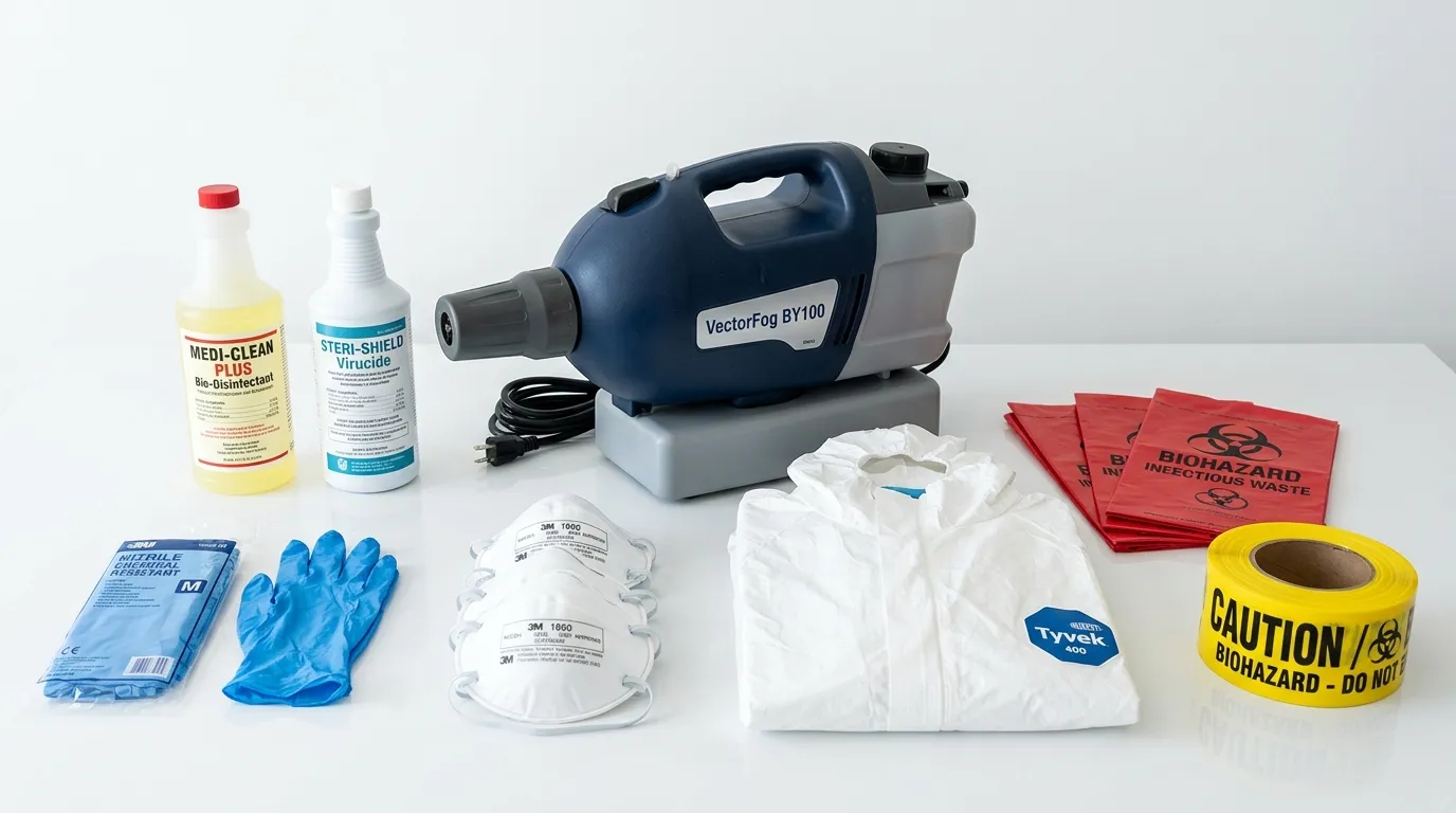 Professional biohazard remediation crew working in Fort Pierce North