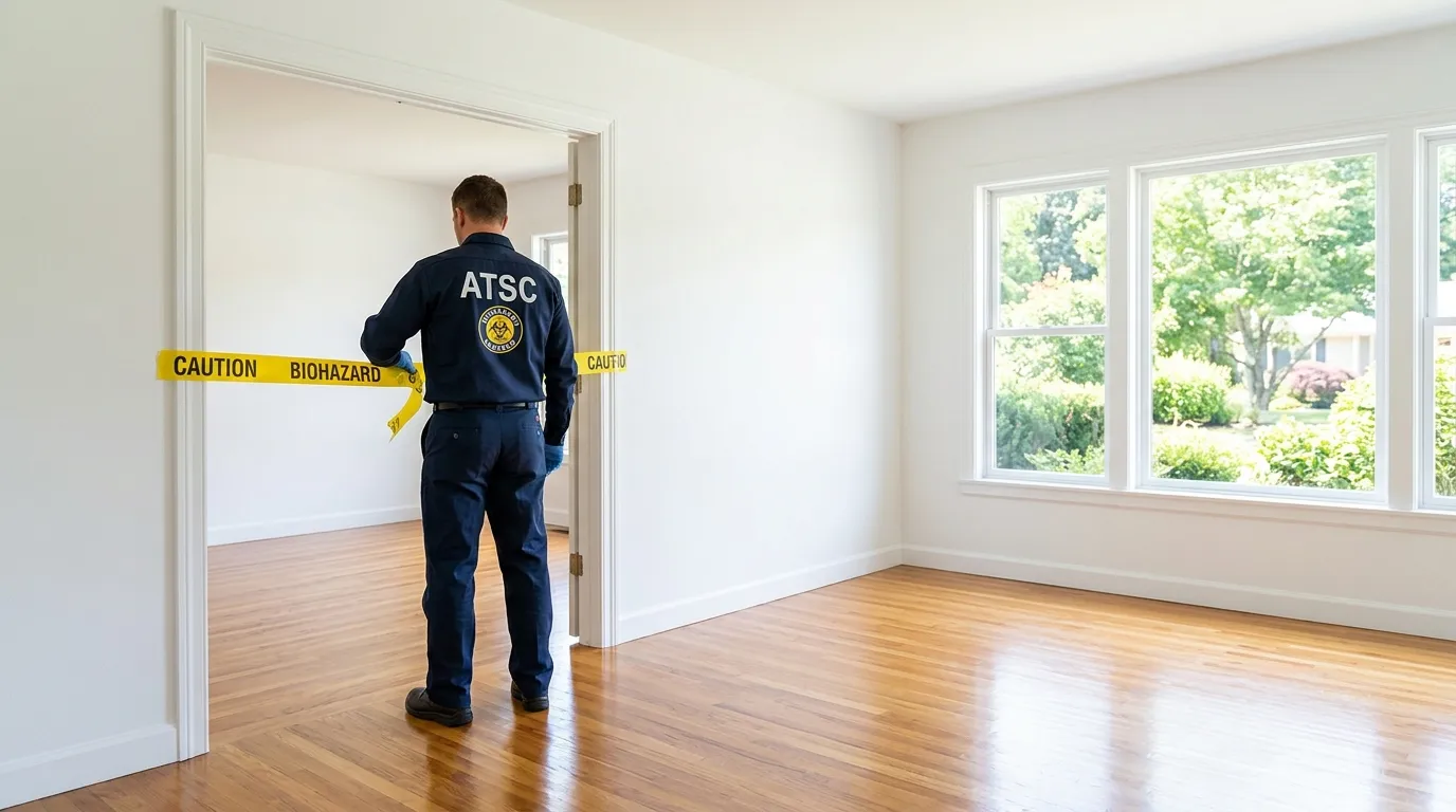 Certified biohazard cleanup crew performing Crime Scene Cleanup in Fort Pierce North